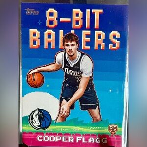 Cooper Flagg Basktball Card  Rookie 8 - Bit Ballers Topps Dallas  Mavericks
